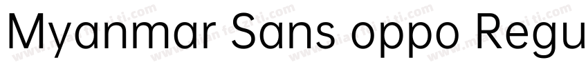 Myanmar Sans oppo Regular字体转换